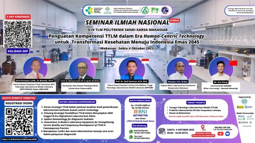 SEMINAR ILMIAH NASIONAL: PENGUATAN KOMPETENSI TTLM DALAM ERA HUMAN-CENTRIC TECHNOLOGY UNTUK TRANSFORMASI KESEHATAN MENUJU INDONESIA EMAS 2045
