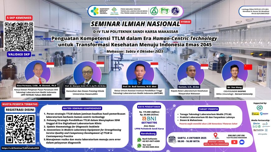 TEKNOLOGI LABORATORIUM MEDIK POLITEKNIK SANDI KARSA