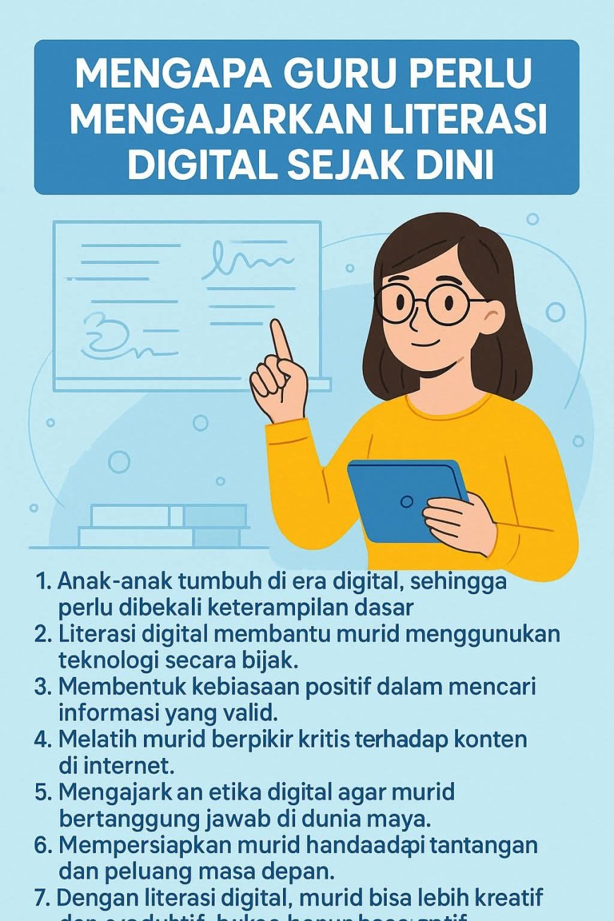 Urgensi Literasi Digital Sejak Dini: Membentuk Generasi Cerdas, Kritis, dan Kreatif di Era Teknologi