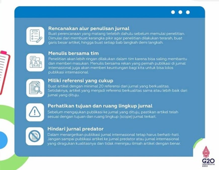 Tips Agar Bisa Lolos Publikasi di Jurnal Internasional