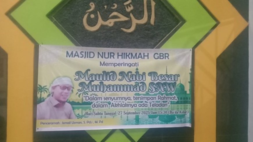 Merayakan Maulid Nabi Muhammad SAW di Masjid Nur Hikmah Green Bulurokeng Residence (GBR)”